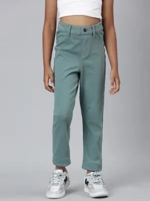 Teal Cotton Poly Stretch Super Stretch Jeggings