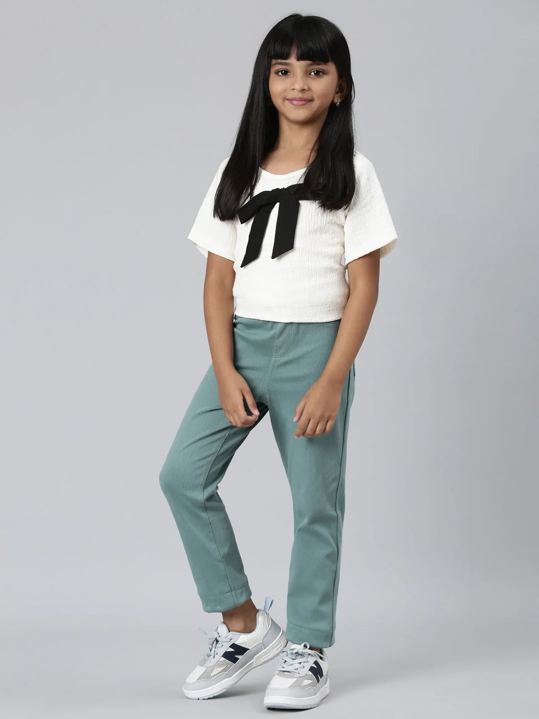 Teal Cotton Poly Stretch Super Stretch Jeggings