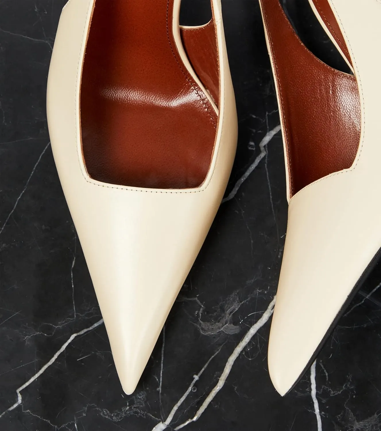 THESHY Women's Pointed Toe High Stiletto Heels Slingback Stretch Slip-on Pumps Backless Patent Leather Fashion Dress Shoes for Women