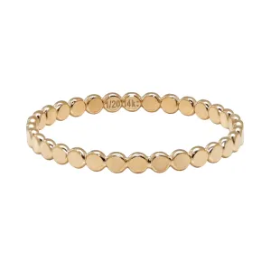 Thin Flat Beaded Ring