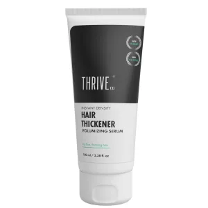Thrive.Co Hair Thickener Volumizing Serum | For Fine, Thinning Hair | Gives Instant Hair Volume & Density | With Pea Peptide & Rosemary | For Men & Women | Vegan, Cruelty-free & Dermat-Tested | 100ml