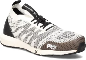 Timberland PRO Men's Radius Knit Slip-On Composite Safety Toe Industrial Athletic Work Shoe, White/Black, 13W