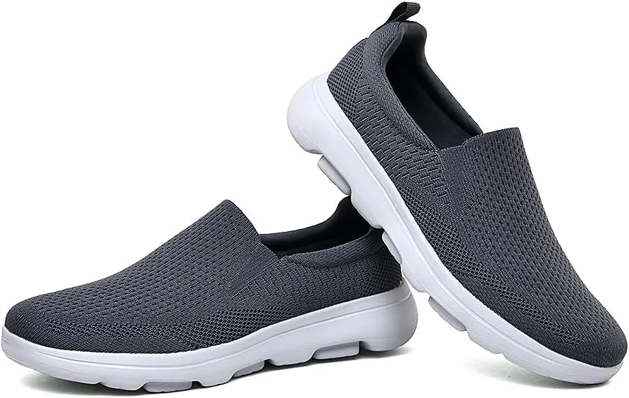 TIOSEBON Men's Mesh Slip On Walking Shoes Loafers-Work Drving Tennis Shoes