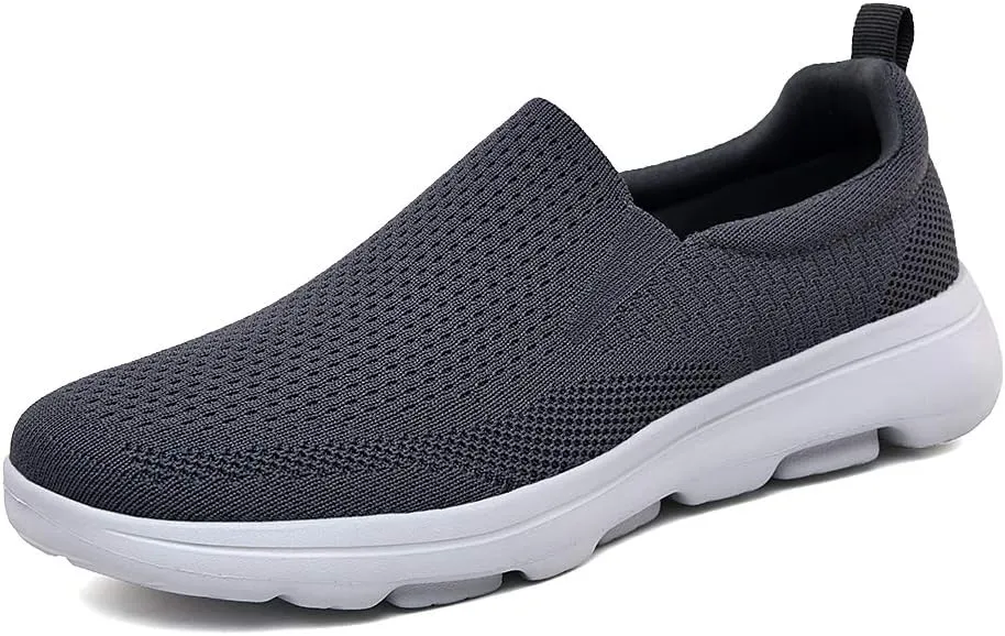 TIOSEBON Men's Mesh Slip On Walking Shoes Loafers-Work Drving Tennis Shoes
