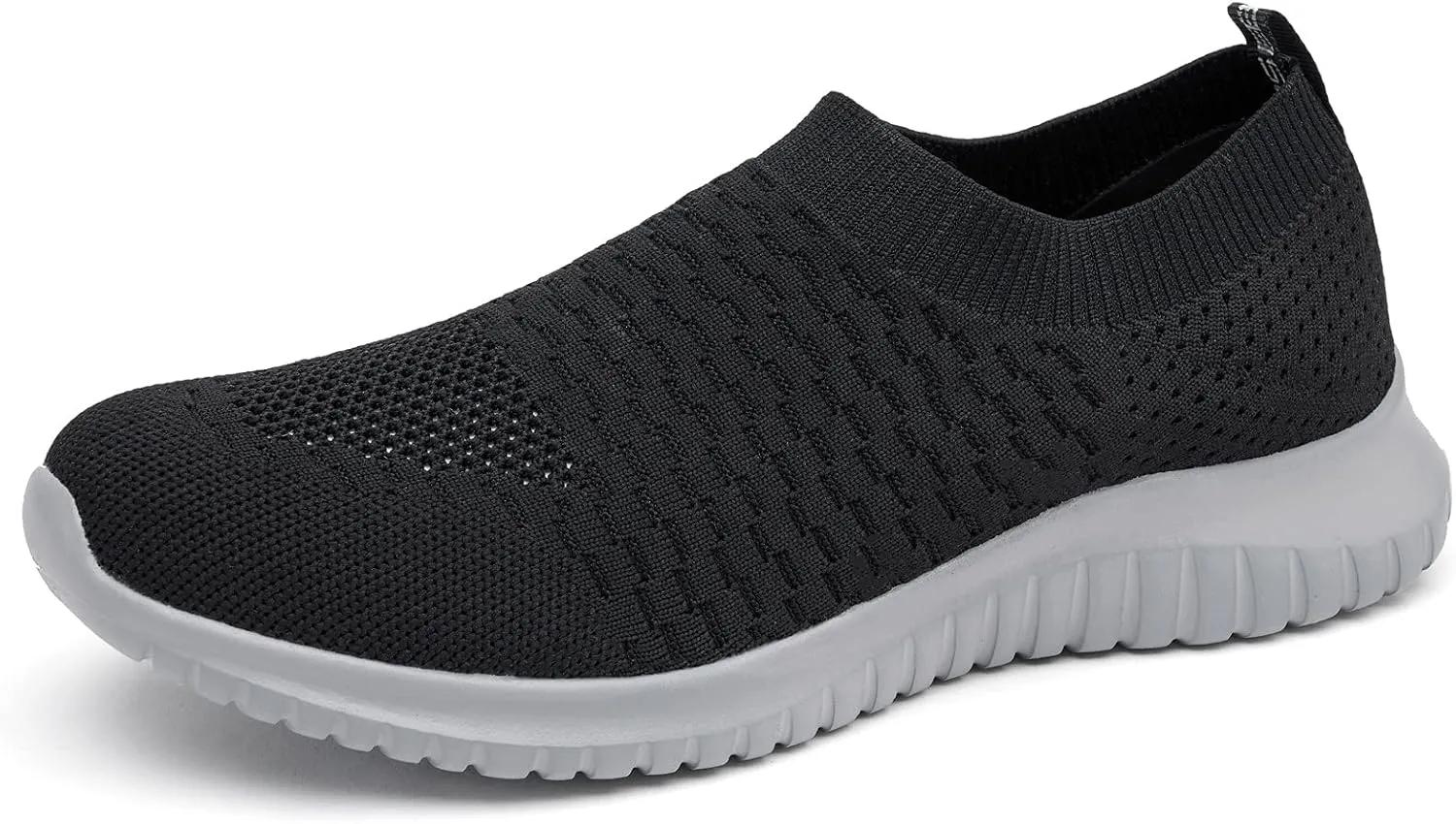 TIOSEBON Men's Slip On Walking Shoes Knit Mesh Tennis Sneaker