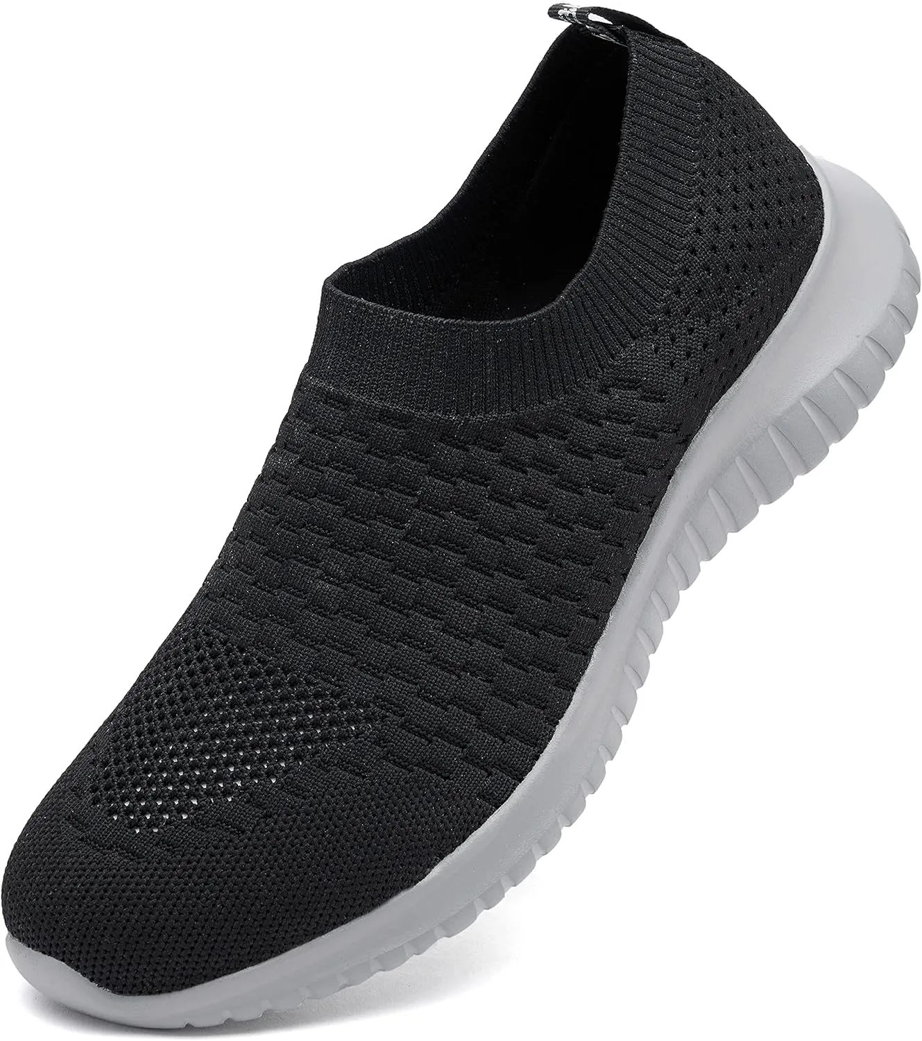 TIOSEBON Men's Slip On Walking Shoes Knit Mesh Tennis Sneaker