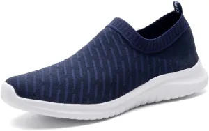 TIOSEBON Men's Slip On Walking Shoes Knit Mesh Tennis Sneaker