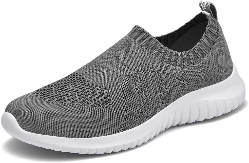 TIOSEBON Women's Walking Sock Shoes Elastic Knit Lightweight Slip on Breathable Yoga Sneakers