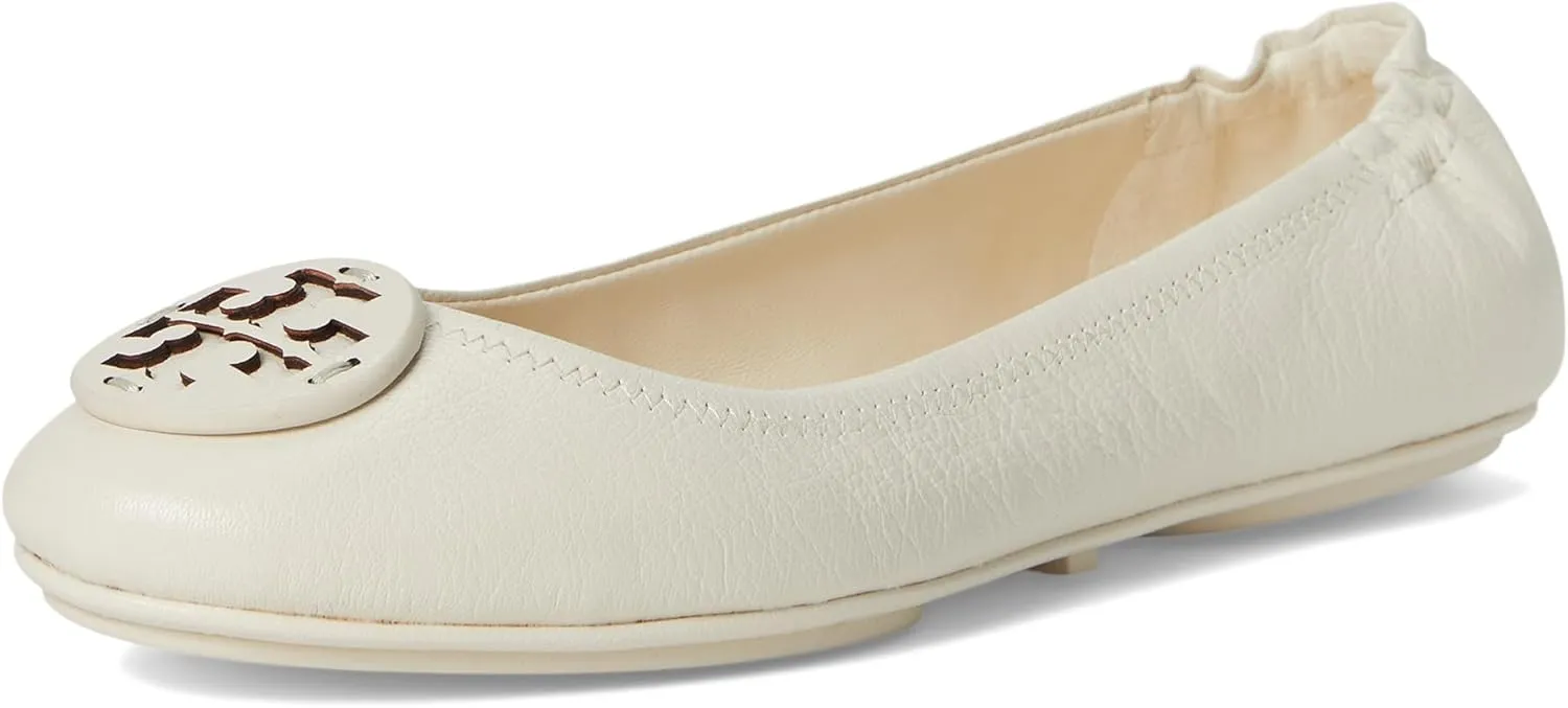 Tory Burch Women's Minnie Travel Ballet with Leather Logo Flat