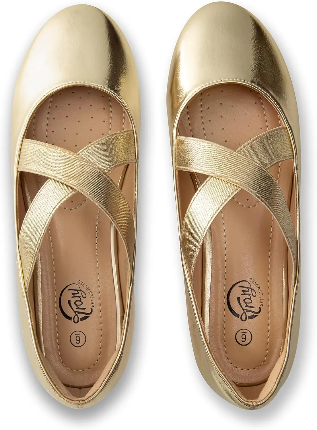 Trary Black Ballet Flats - Ankle Strap Mary Jane Shoes, Wide Width Women's Flats for Dressy Occasions