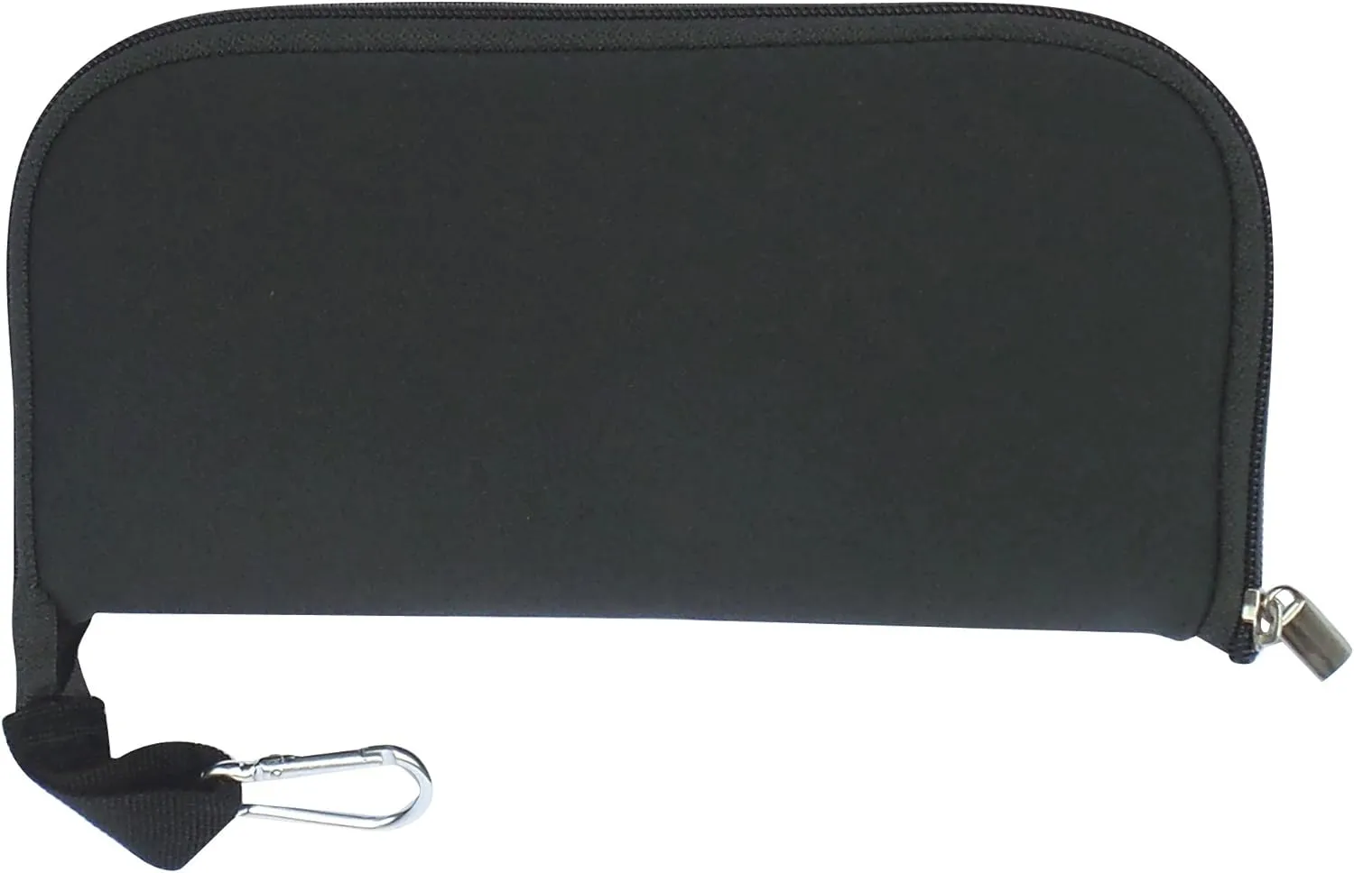 Travel Mouse Case Electronics Organizer Bag | Laptop Cord Cable Accessory Pouch with Extra Rolled Up Travel Mouse Pad | Neoprene Pouch Also Unzips Flat Into Mouse Pad (Black)