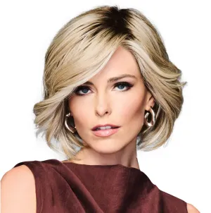TREND ALERT Chin-Length Full Volume Bob Boy Cut Wig, Designer Series by Hairuwear, Average Cap Size, GF17-23SS Iced Latte Macchiato