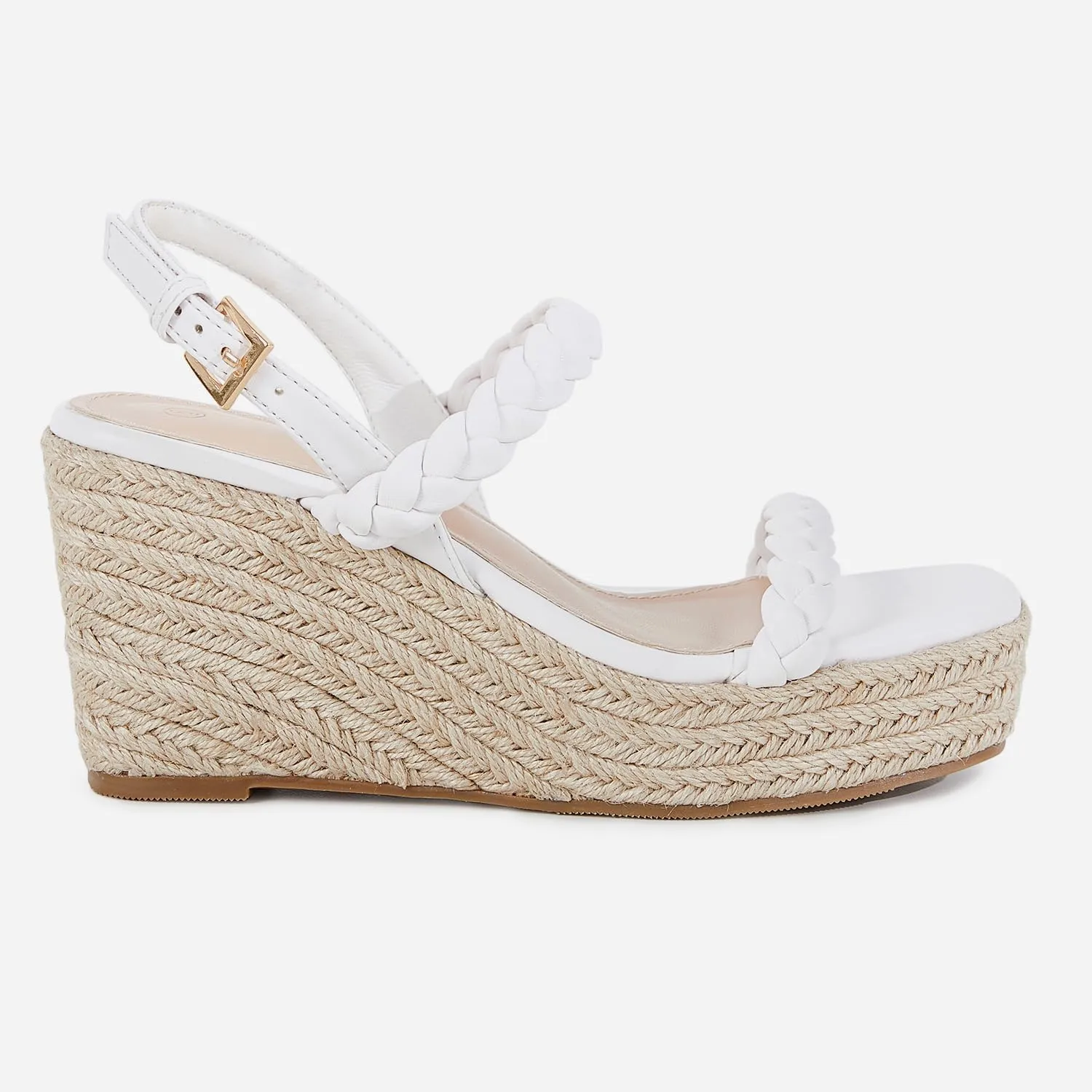 Trish Lucia Womens Espadrille Wedge Sandals Platform Braided Open Toe High Heel Ankle Strap Buckle Summer Causal Dress Shoes