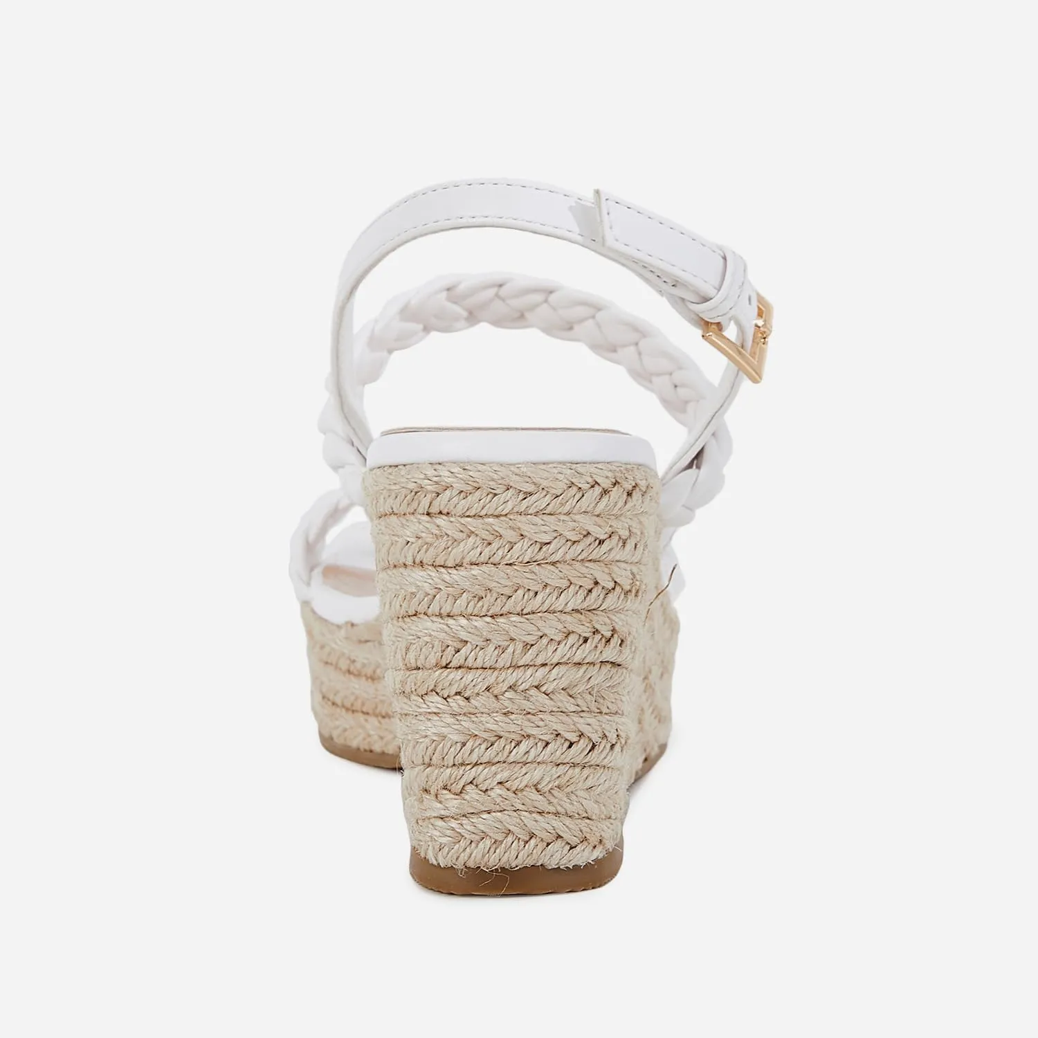 Trish Lucia Womens Espadrille Wedge Sandals Platform Braided Open Toe High Heel Ankle Strap Buckle Summer Causal Dress Shoes