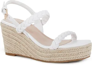 Trish Lucia Womens Espadrille Wedge Sandals Platform Braided Open Toe High Heel Ankle Strap Buckle Summer Causal Dress Shoes