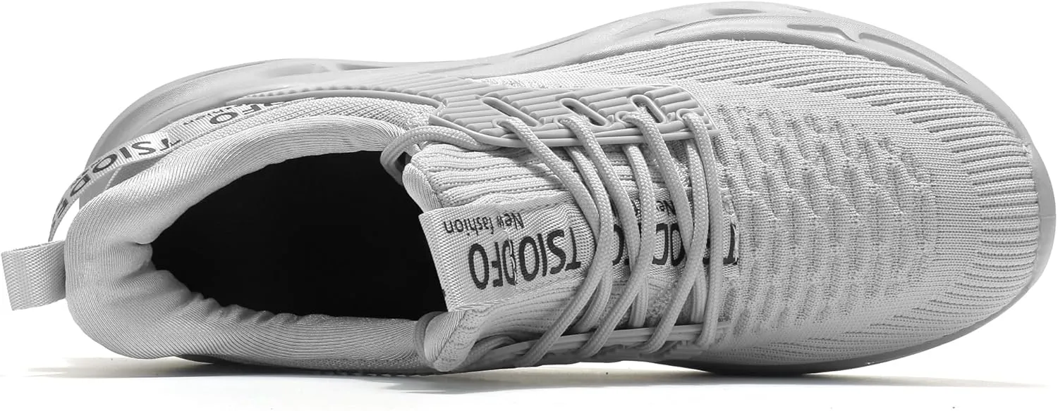 TSIODFO Men's Slip On Sneakers Tennis Walking Shoes