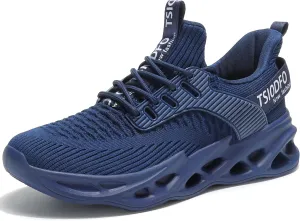 TSIODFO Men's Walking Shoes Slip On Athletic Running Sneakers
