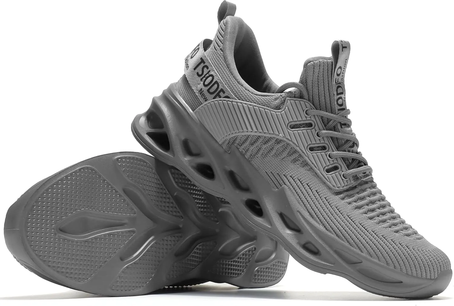 TSIODFO Men's Walking Shoes Slip On Athletic Running Tennis Sneakers