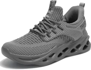 TSIODFO Men's Walking Shoes Slip On Athletic Running Tennis Sneakers