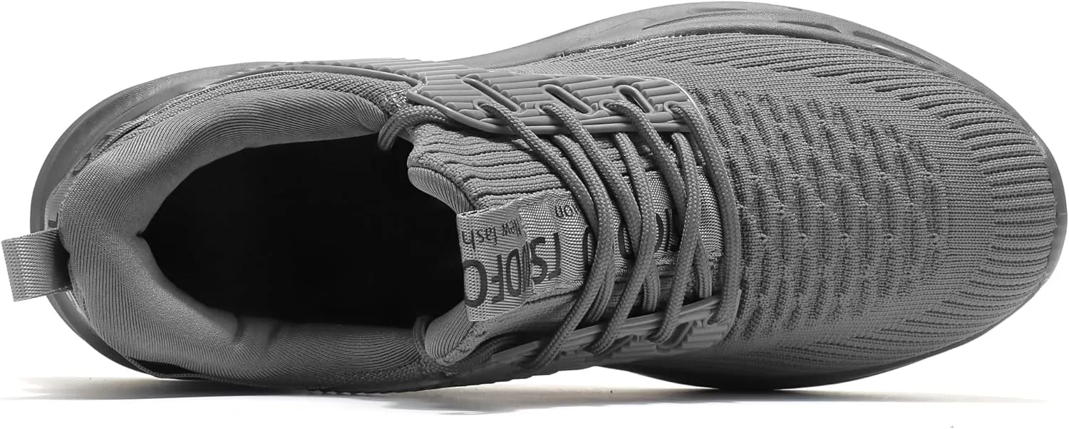 TSIODFO Men's Walking Shoes Slip On Athletic Running Tennis Sneakers