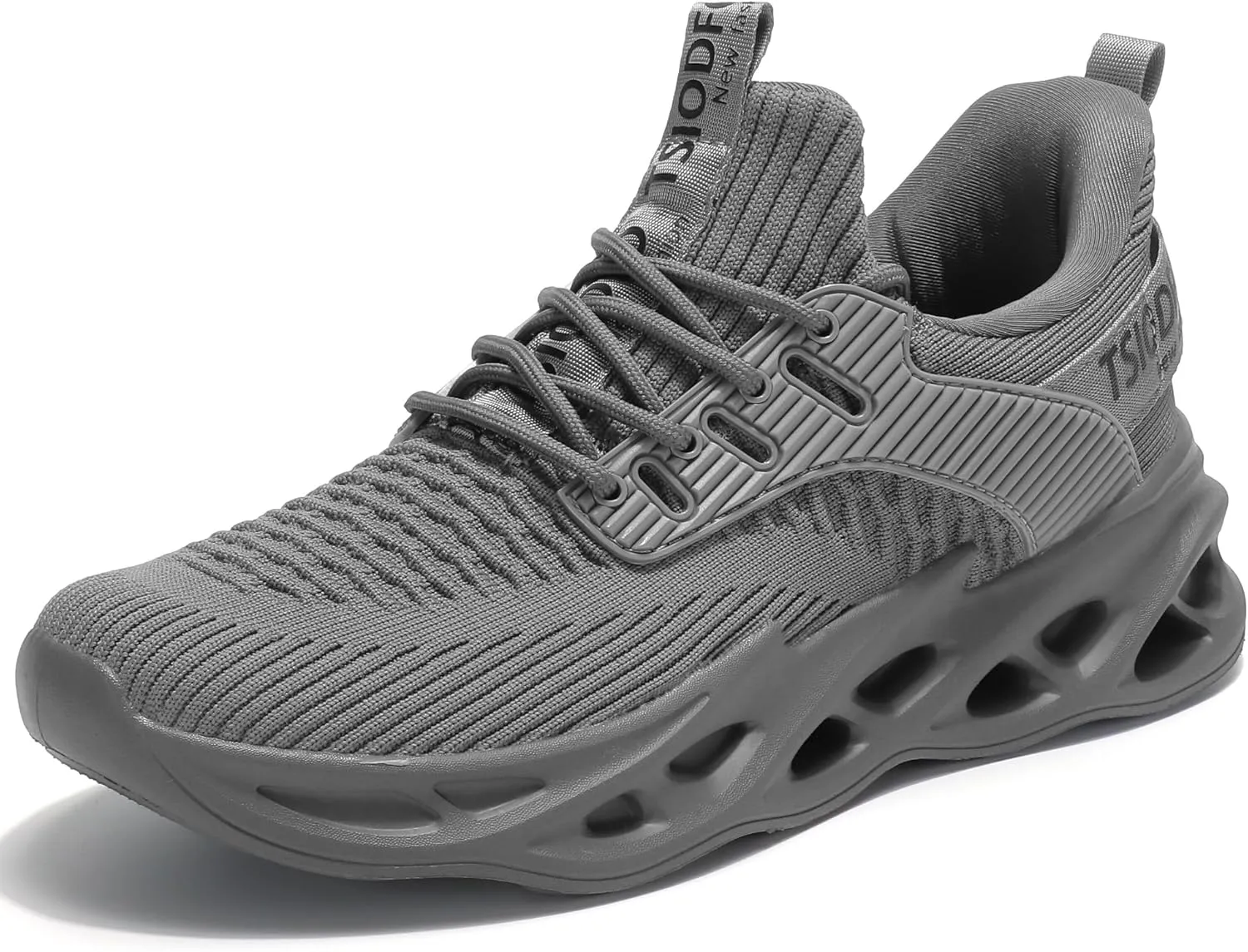 TSIODFO Men's Walking Shoes Slip On Athletic Running Tennis Sneakers
