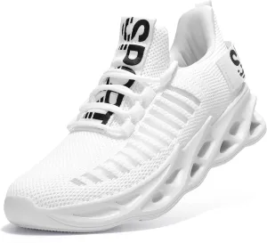 TSIODFO Men's Walking Shoes Slip On Athletic Running Tennis Sneakers