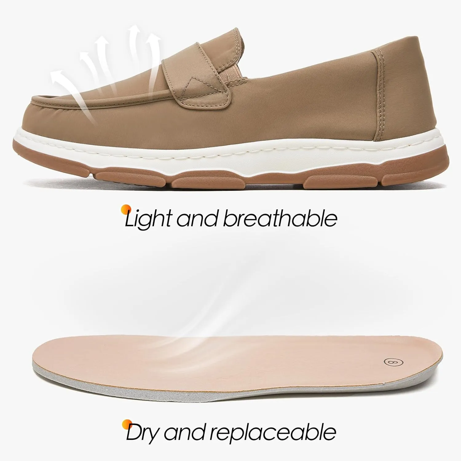 TUOPIN Mens Slip On Shoes,Black Loafers for Men,Canvas Slip On for Men,Casual Comfortable Shoes Fashion Light Weight