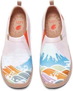 UIN Women's Art Travel Slip-On Shoes Casual Lightweight Breathable Flats Comfortable Loafers
