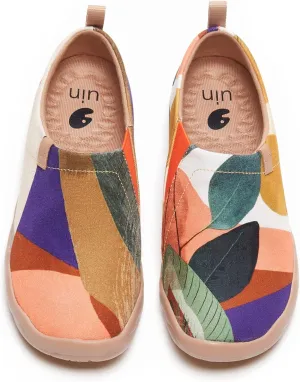 UIN Women's Art Travel Slip-On Shoes Casual Lightweight Breathable Flats Comfortable Loafers