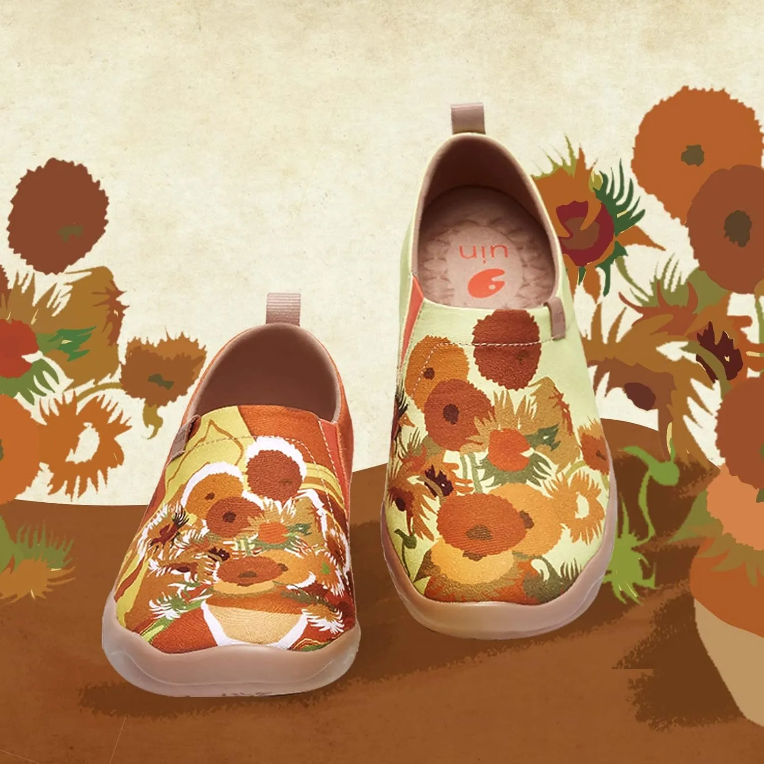 UIN x National Gallery Collaboration Slip On Art Travel Shoes