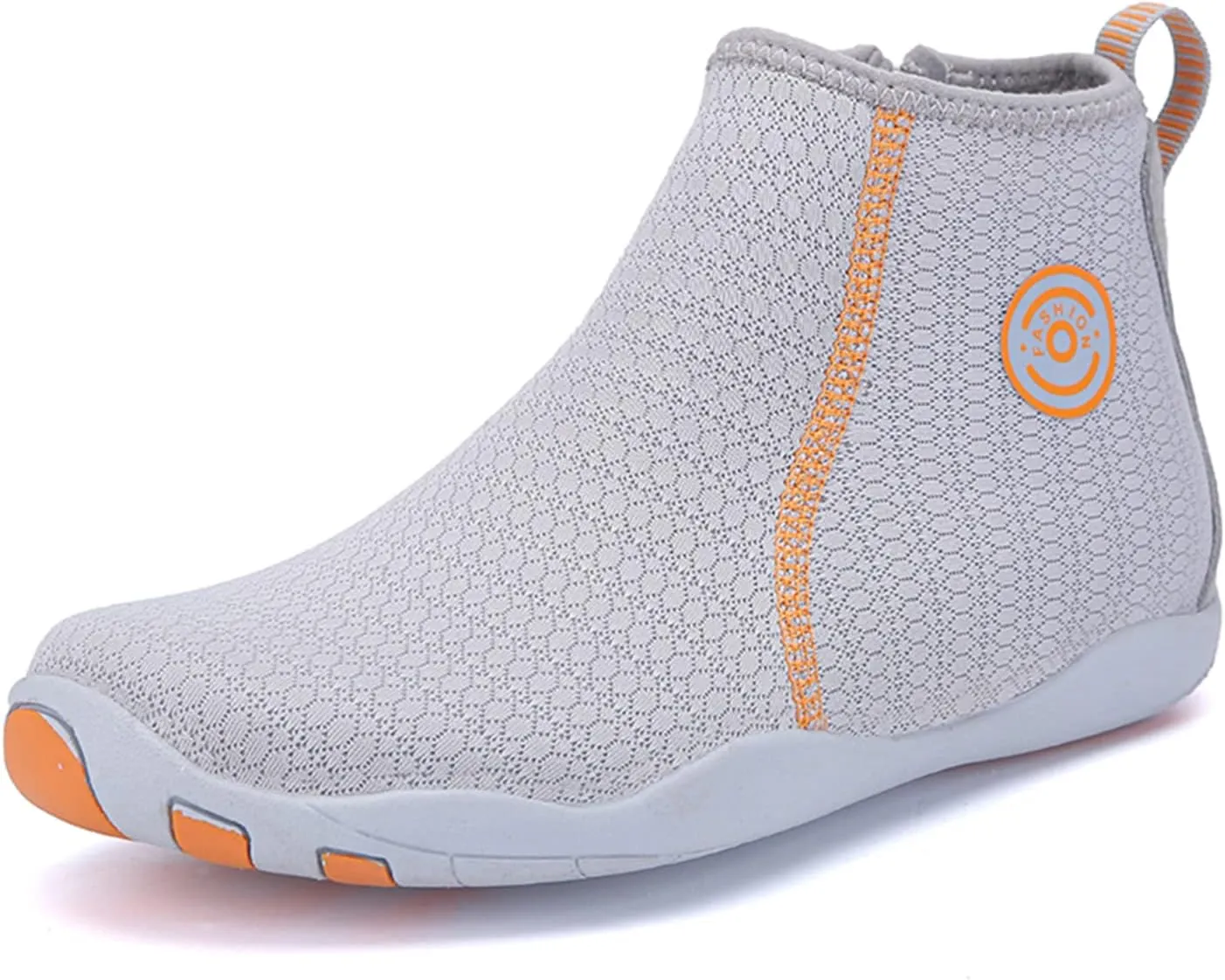UMANPOO Women Water Shoes Men Barefoot Slip on Sneakers Swim Aqua Beach Running Walking Hiking Cycling Non Slip High Top