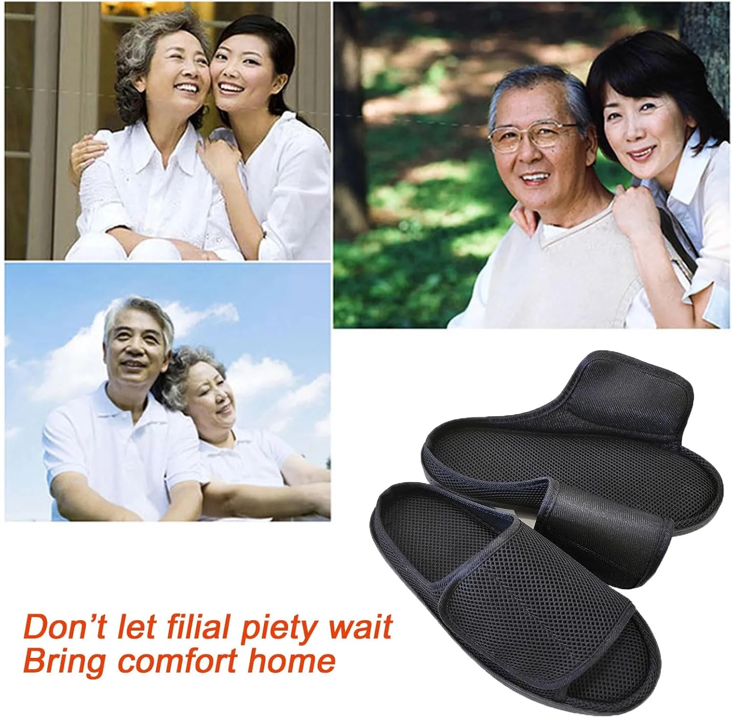 Unisex Open Toe Diabetic Shoes, Extra Wide Arthritis Edema Shoes, Medical Open Toe Cast Shoes for Swollen Feet Edema Footwear Indoor Outdoor Black