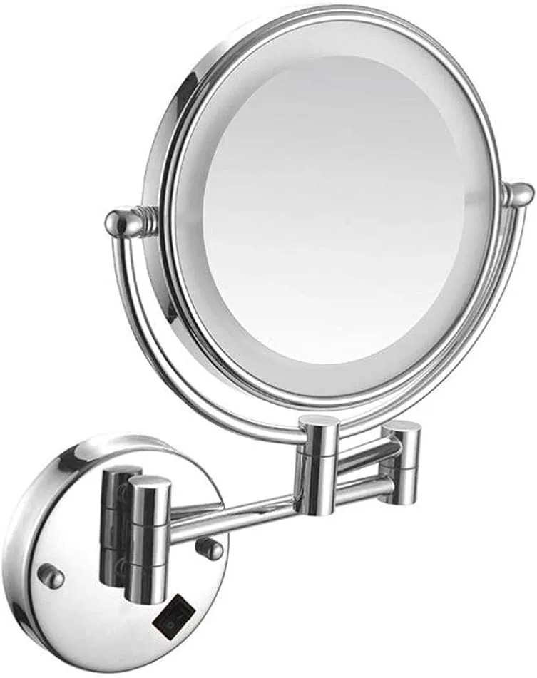 Vanity Mirror,Makeup Mirror Vanity Mirror Makeup Mirror,Led Bathroom Folding Vanity Mirror with Light Wall-Mounted Beauty Mirror for Bathroom Hotels Cosmetic Mirror