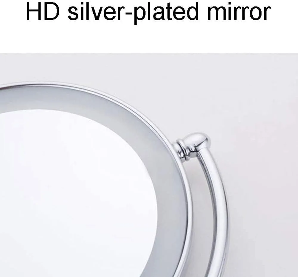 Vanity Mirror,Makeup Mirror Vanity Mirror Makeup Mirror,Led Bathroom Folding Vanity Mirror with Light Wall-Mounted Beauty Mirror for Bathroom Hotels Cosmetic Mirror