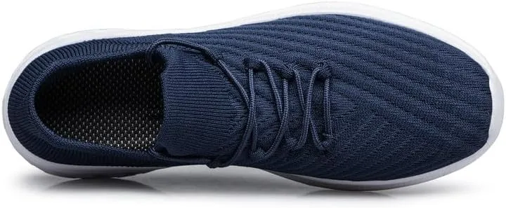 vibdiv Mens Fashion Slip On Walking Shoes - Lightweight Breathable Casual Mesh Non Slip Running Shoes Comfortable Sneakers for Men