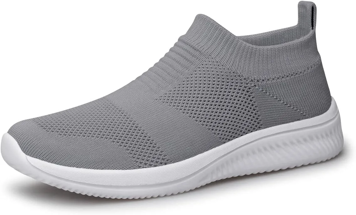 Vidbiv Men Slip on Casual Trainers Walking Shoes - Breathable Slip-on Lightweight Comfortable Tennis Mesh Sneaker