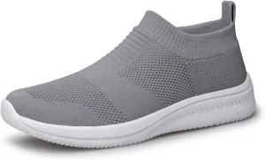 Vidbiv Men Slip on Casual Trainers Walking Shoes - Breathable Slip-on Lightweight Comfortable Tennis Mesh Sneaker