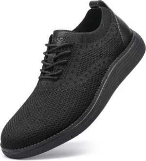 VILOCY Men's Casual Dress Sneakers Oxfords Business Mesh Breathable Walking Shoes Tennis Comfortable