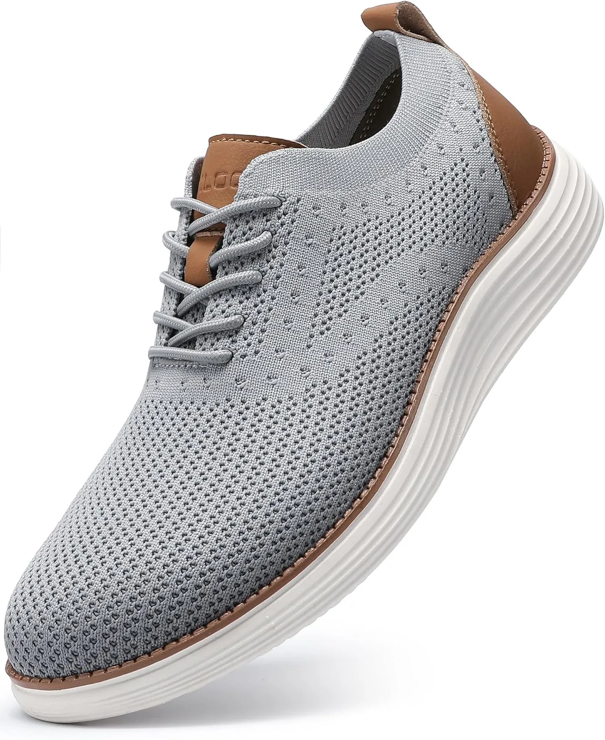 VILOCY Men's Casual Dress Sneakers Oxfords Business Mesh Breathable Walking Shoes Tennis Comfortable