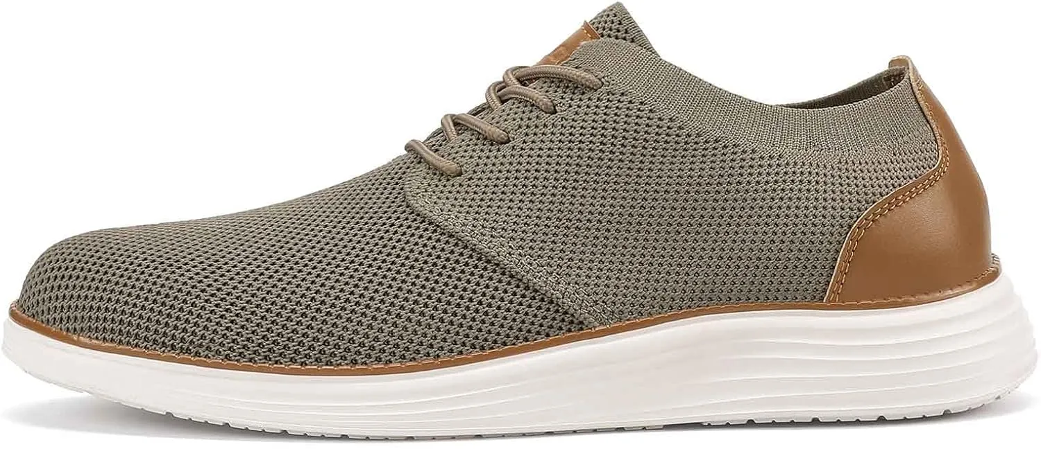 VILOCY Men's Fashion Dress Sneakers Casual Walking Shoes Business Oxfords Comfortable Breathable Lightweight Tennis