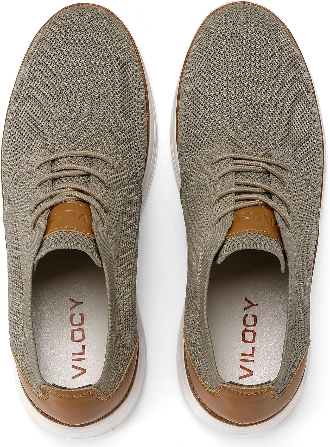VILOCY Men's Fashion Dress Sneakers Casual Walking Shoes Business Oxfords Comfortable Breathable Lightweight Tennis