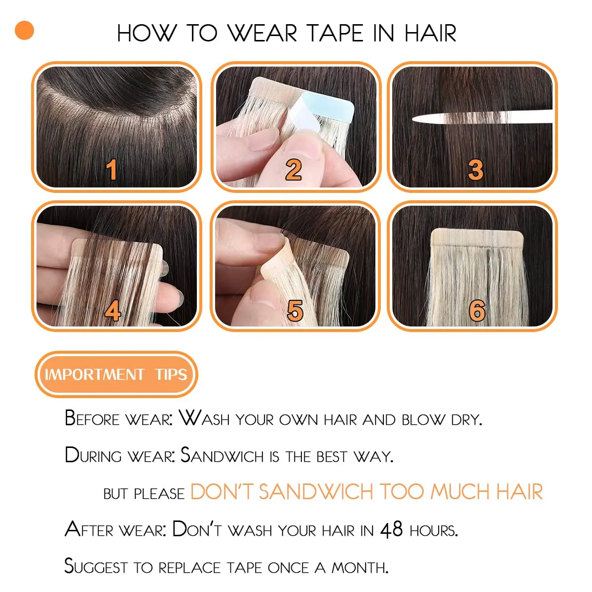VINBAO Tape in Hair Extensions Human Hair Blonde Balayage Dark Roots Color 3-8-22 Brown and Blonde Highlights Remy Hair Tape in Extensions 20 Pieces 50 Grams(14inch, #3/8/22)