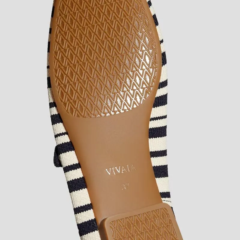 VIVAIA Margot Mary Jane Women Flat Shoes Comfortable for Work with Arch Support Slip on Square-Toe Washable Shoes