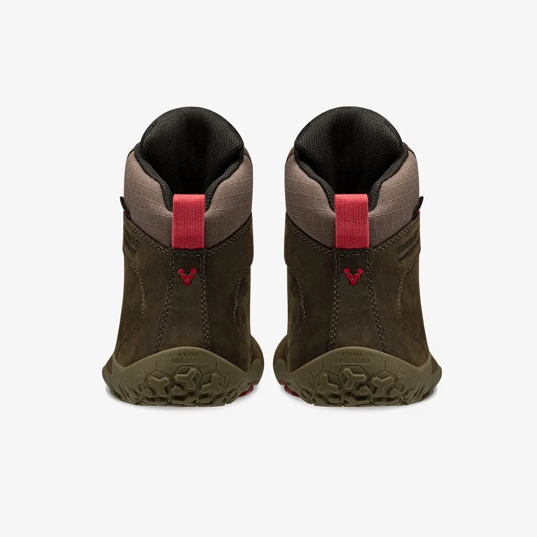 Vivobarefoot Magna Forest ESG, Womens Leather and Wool Hiking Trainers with Barefoot Sole