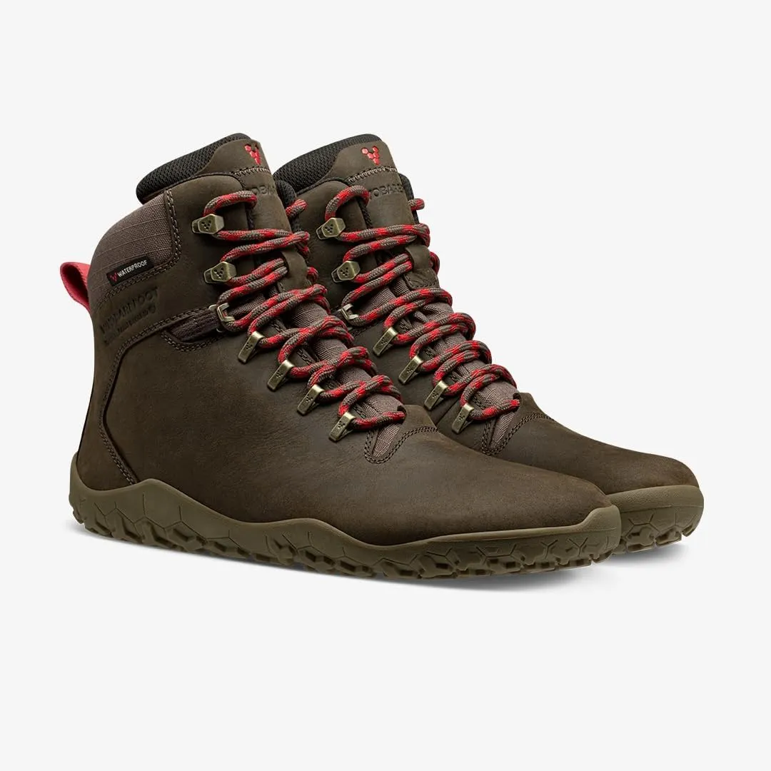 Vivobarefoot Magna Forest ESG, Womens Leather and Wool Hiking Trainers with Barefoot Sole