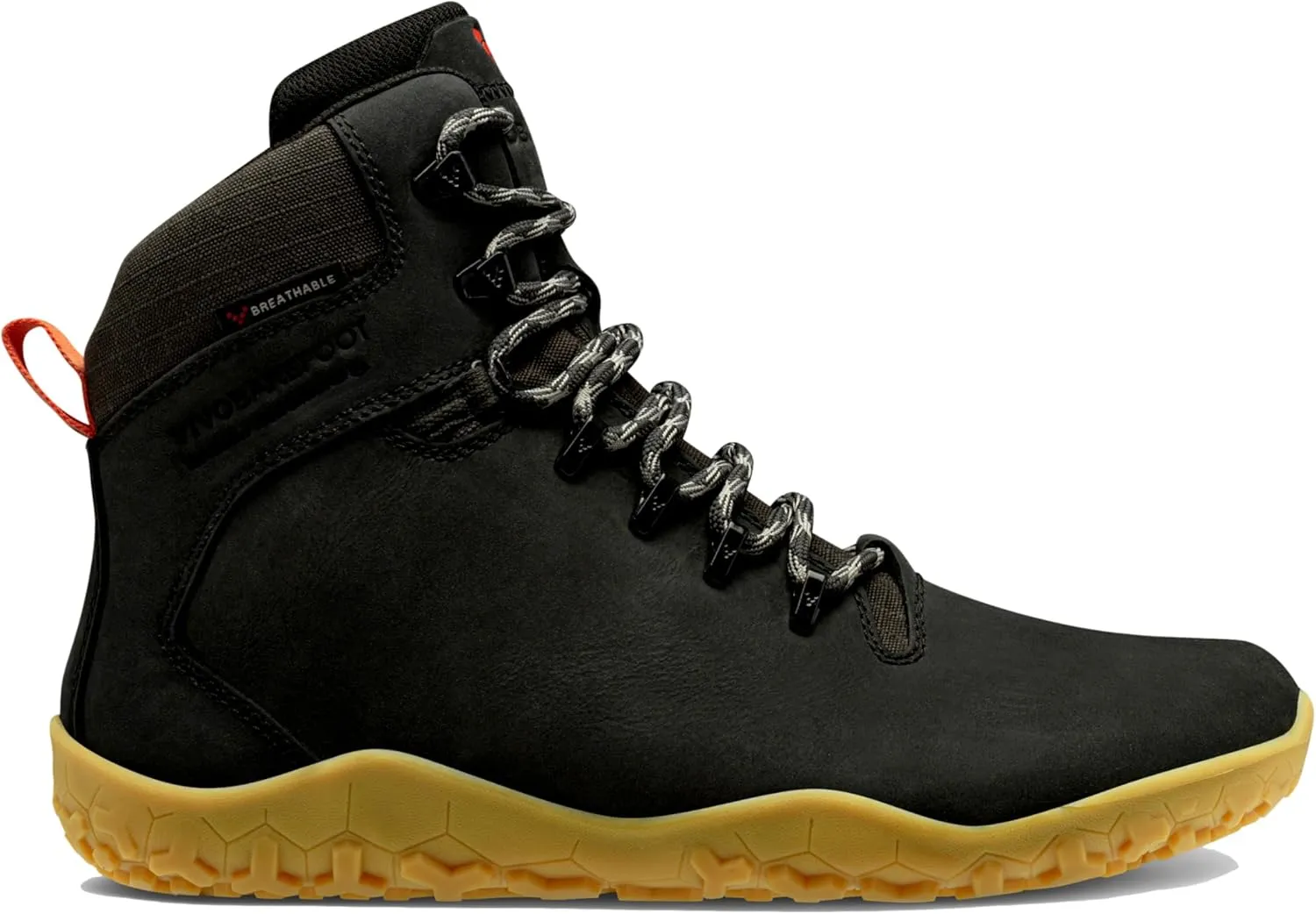 Vivobarefoot Tracker II FG Womens Barefoot Hiking Boots | Waterproof & Puncture Resistant | All Weather & Terrains | Wide Fit Grounding Shoes Obsidian