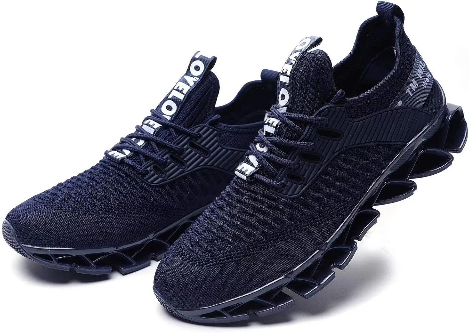 Vooncosir Men's Fashion Sneakers Breathable Mesh Running Shoes Blade Non Slip Soft Sole Casual Athletic Walking Shoes
