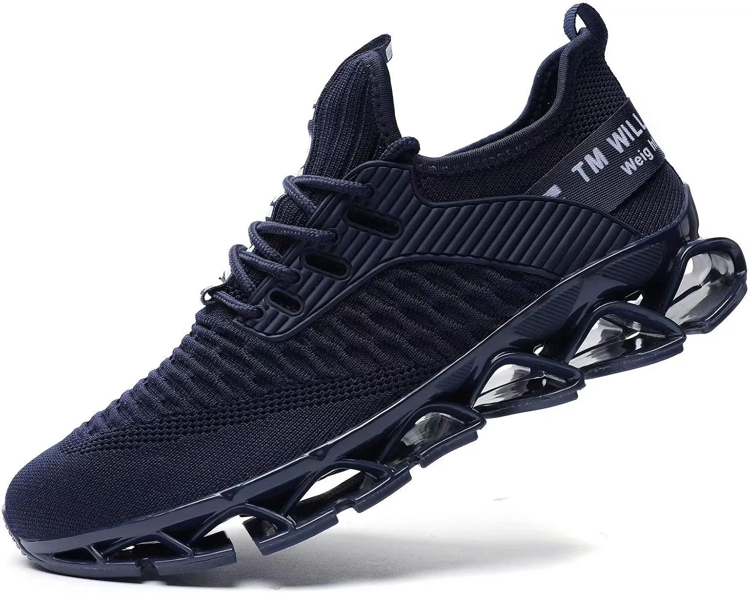 Vooncosir Men's Fashion Sneakers Breathable Mesh Running Shoes Blade Non Slip Soft Sole Casual Athletic Walking Shoes