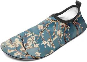 Water Shoes for Women Men Almond Blossom Water Sports Shoes Slip-on Breathable Lightweight Athletic Aqua Sock