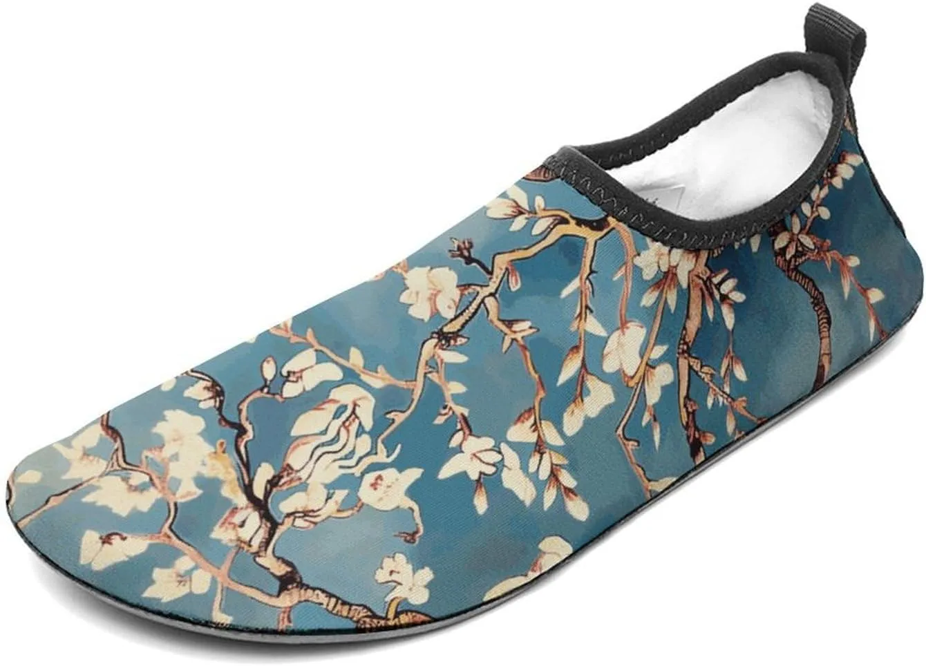 Water Shoes for Women Men Almond Blossom Water Sports Shoes Slip-on Breathable Lightweight Athletic Aqua Sock